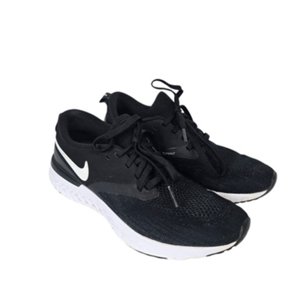 Nike Odyssey React Flyknit Womens Running Shoes Black White Size 7‎ VTM AH1016